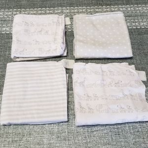 Flannel Baby Receiving Blankets (4pack)